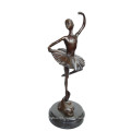 Dancer Brass Statue Ballerina Carving Decor Bronze Sculpture Tpy-294